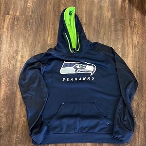 Seahawks Navy and Green Hoodie